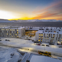 Bildet viser det nye sykehuset i Hammerfest