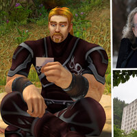 Bildet viser illustrasjon fra Ibelin, Regisør Morten Tyldum og gamle Drammen sykehus