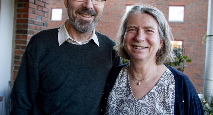 Bildet viser Claude Olsen og Grethe Aune.